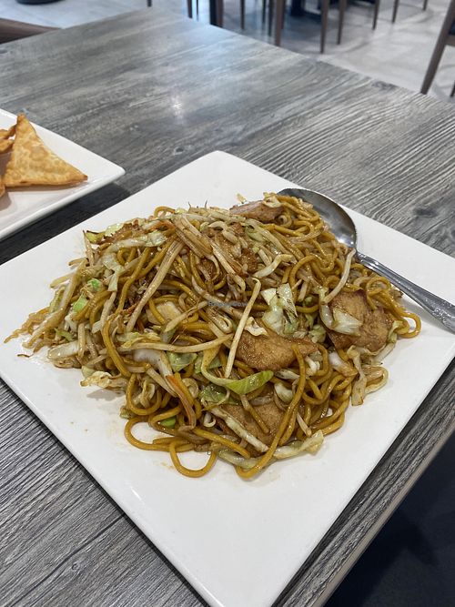 Huge Serving of Vegetable Chow Mein 😛  at House of Fortune in Rowland Heights