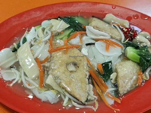 San Lau hor fun. Got strong wok hei. Love it! at Ginga Vegetarian 银河素食香 - Jurong West in West Singapore