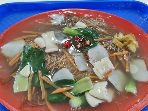 Bee hoon with gravy at Ginga Vegetarian 银河素食香 - Jurong West in West Singapore