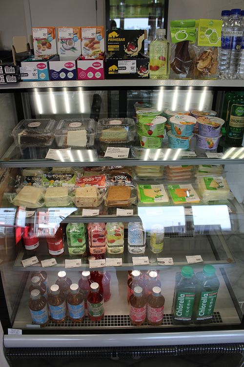 Tofu, vegan yogurt and cheese by Green Idea at Polezno in Irkutsk