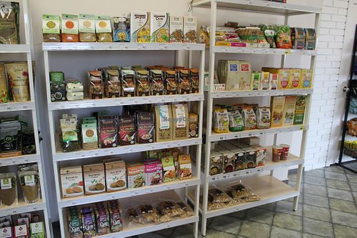 Cereals, muesli, and mixes for cutlets and falafel at Polezno in Irkutsk