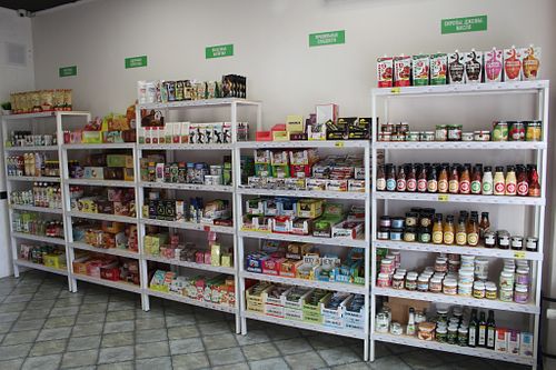 Protein sweets, sauces, nut butter and oil at Polezno in Irkutsk