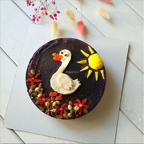 Raw cake for kids at RAW Dessert in Irkutsk