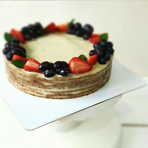 Raw Napoleon cake at RAW Dessert in Irkutsk