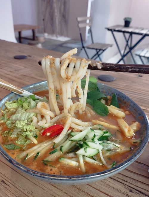 Penang Assam Laska at Origin Cafe 初 in Kulai