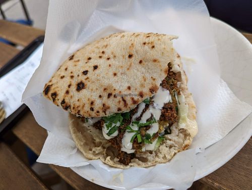 Falafel Pita Sandwich at Hummus Bar - Bartok in Budapest