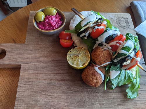 Vegan kebab at The Dunvegan in Isle Of Skye