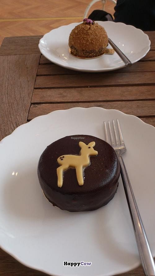 a Bambi nougat cake at Princess SchokoBar in Munich
