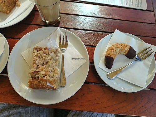 They had 3 different "Streuselkuchen" and some of those "Hörnchen" when I went there 

Not spectacular but tasty at LilleHus Café in Ettlingen