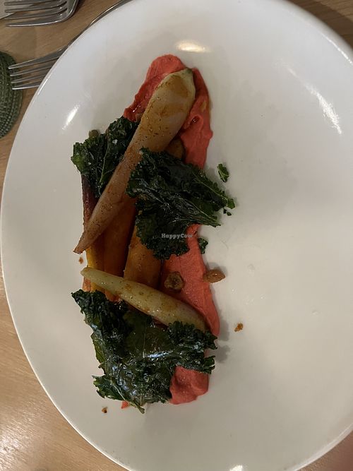 Carrot hummus  at Bloom in Chicago