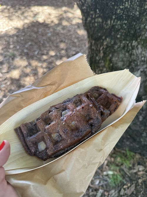 Coconut mochi waffle  at 2 Sisters Kitchen in Waverley