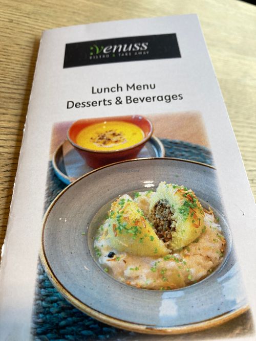 Small menu now  at Venuss - Muthgasse in Vienna