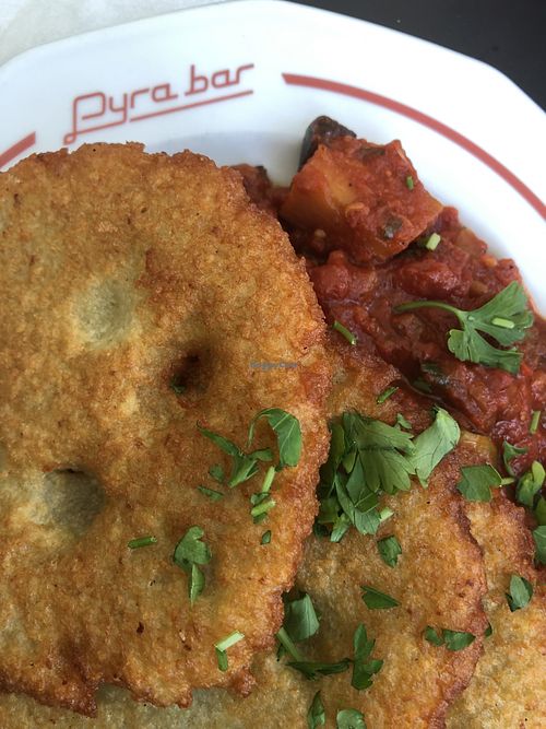 Placki with Ratatoullie  at Pyra Bar in Gdynia