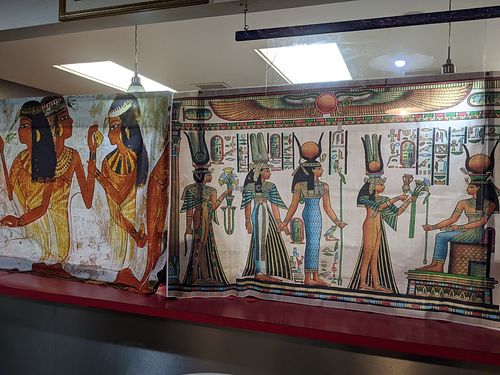 Decor at RA Vegan Cafe in Houston