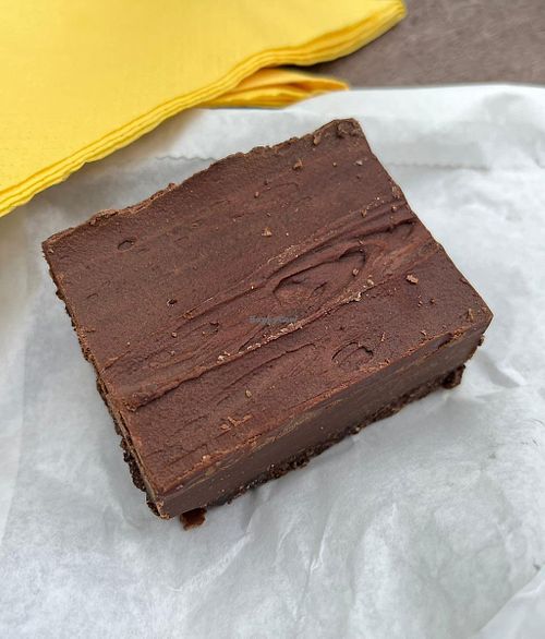 Chocolate fudge cake at Roaster's Highland Coffee Box in Poolewe