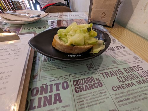 complimentary tapa at Santa y Pura in Madrid