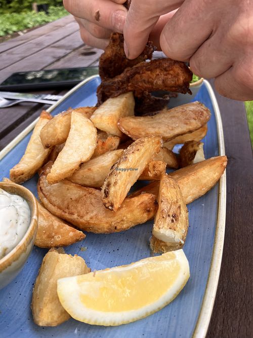 Fish 'n chips  at Harp & Crown in Corsham