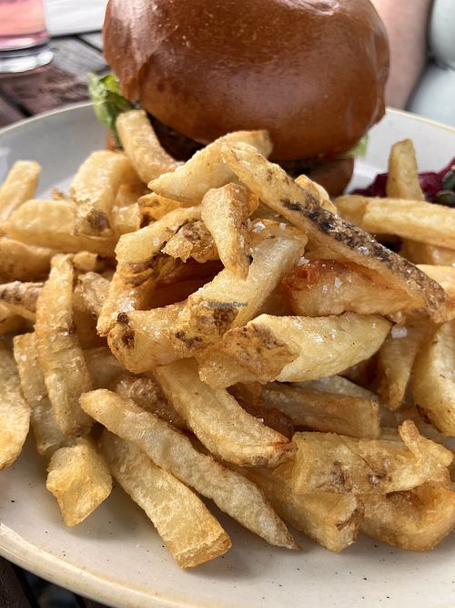 The burger  at Harp & Crown in Corsham