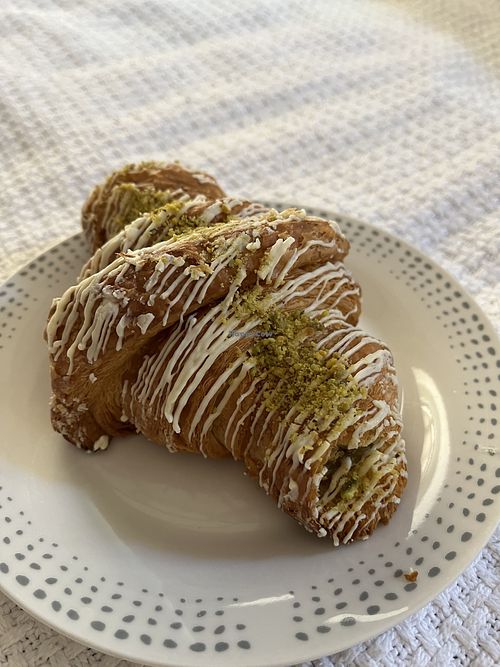 Incredible vegan pistachio croissant 🥐   at Wildsprout in Western Cape