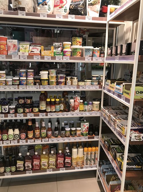 Sauces, nut butter, syrup and protein bars at BezKaloriy - Partizanskaya in Irkutsk