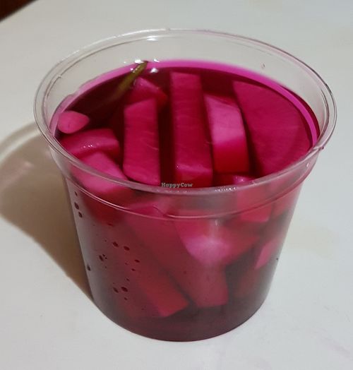 Pickled veggies at Falafel Ruty - Mediterranean Food in Pattaya