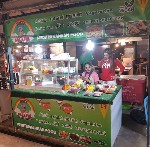 Falafel Ruty stand at Falafel Ruty - Mediterranean Food in Pattaya