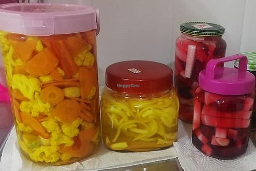 Pickled veggies at Falafel Ruty - Mediterranean Food in Pattaya