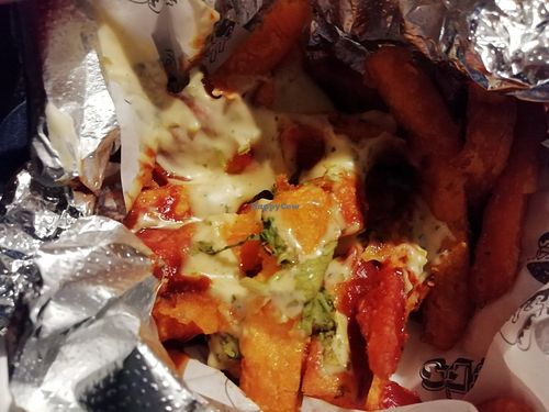 Sweet potato fries at Biff's Vegan Burgers & Wingz in Glasgow