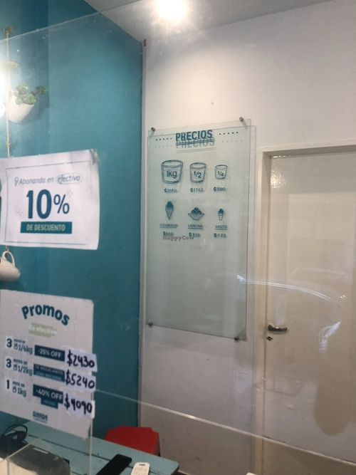 prices at Ainara Helados in Buenos Aires