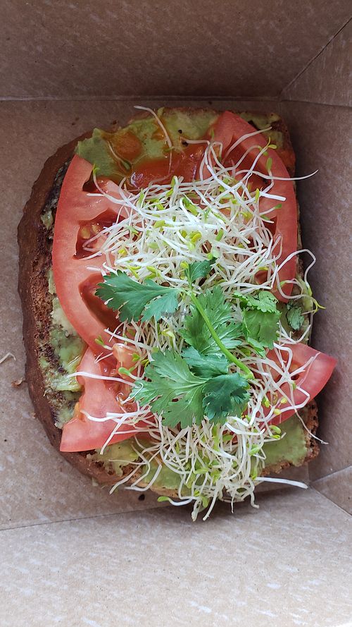 Avocado Toast (comes with 2 slices) at Eat Real Cafe in Valencia