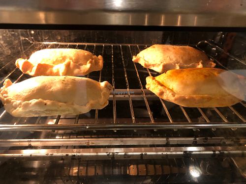 Tried 4 vegan flavors, two sweet (apple and pumpkin) and two savory (Moroccan pumpkin stew and ratatouille) and they were all so good!   at Delta Hand Pies in Sacramento