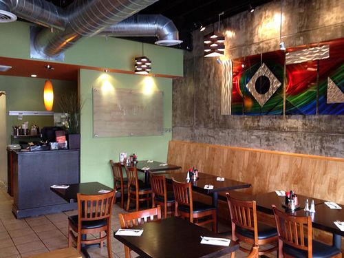 small but nice, huge menu!   at Bodhi Thai Kitchen in Beverly Hills