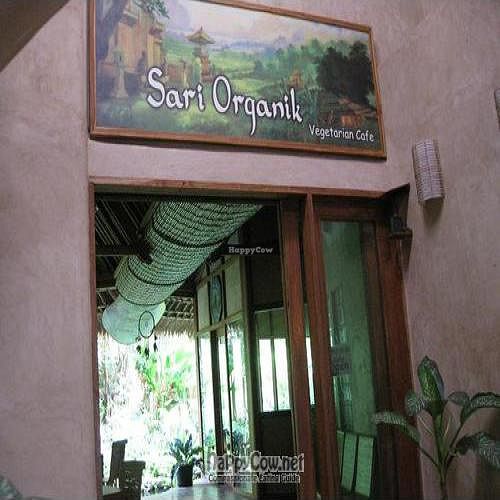 Entrance at Sari Organic Cafe at Little Tree in Kuta