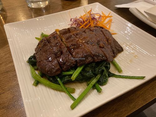 Duck special at Tenon Vegan Sushi in Toronto