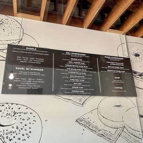 Menu at Ben & Esther's Vegan Jewish Deli in Portland