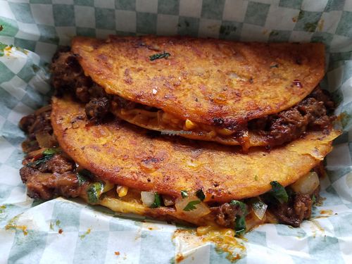 Bomb Tacos Birria Style at Bougie Vegan in Belton