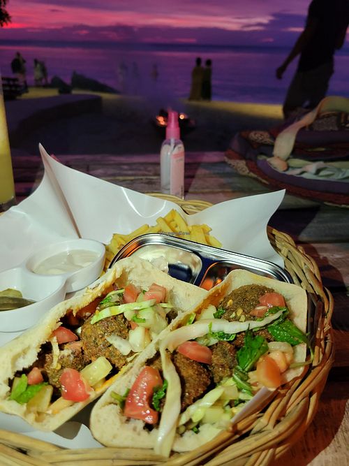 Falafel pita #Veganuary at SeaTara in Koh Phangan