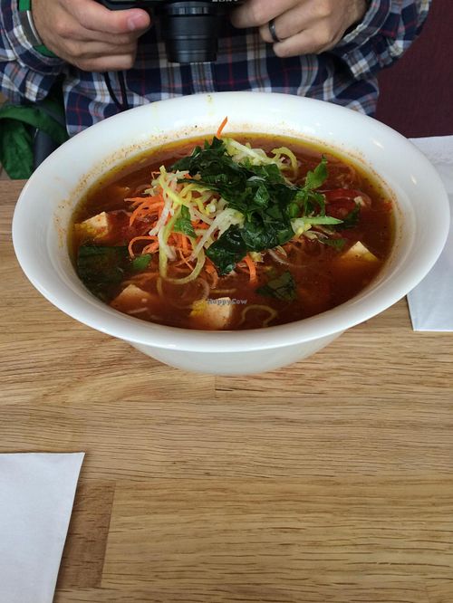 Another vegan bowl of delicious noodles at Núðluskálin in Reykjavik