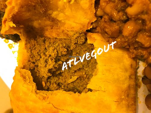 Veggie patty at Flavors of Africa in Lilburn