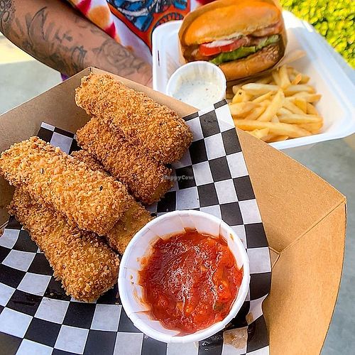 vegan cheese sticks from their Instagram at The Good Place in Fountain Valley