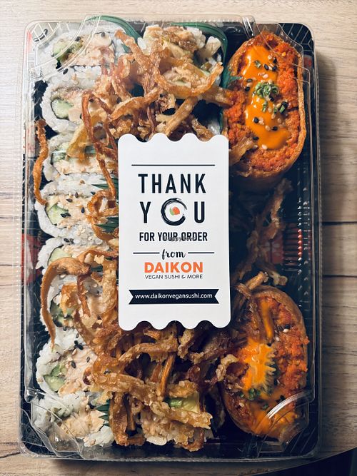 Sushi to-go  at Daikon Vegan Sushi in Las Vegas