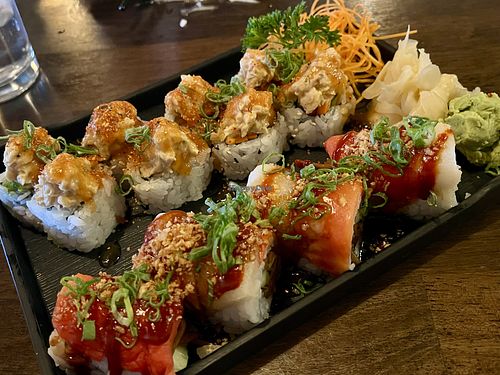 Black Garlic Roll & Bulgolgi Roll  at Daikon Vegan Sushi in Las Vegas