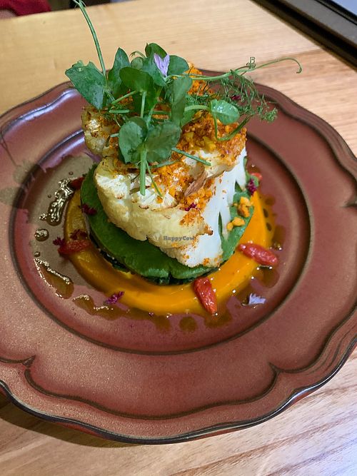 Cauliflower steak at MA and The Seeds of Life in Hong Kong Island