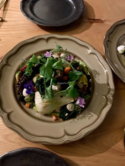 Roasted baby vegetables  at MA and The Seeds of Life in Hong Kong Island