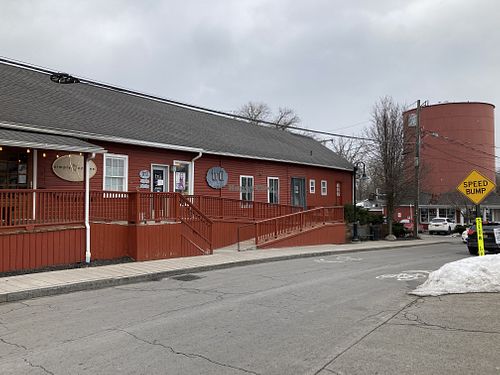 Outside at Simply Crepes in Pittsford