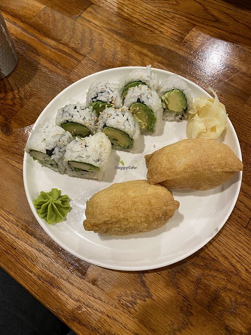 Cucumber avo roll & inari nigiri  at Good Sushi in Vancouver
