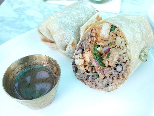 Mexicano with vegan chicken at Tocaya Modern Mexican in West Los Angeles