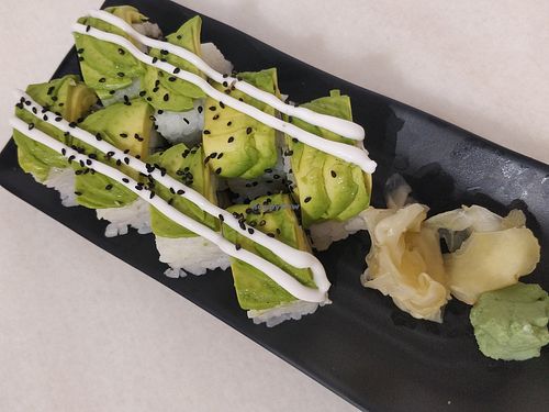 Avocado Maki 牛油果寿司卷 at Lucky Cat Cafe in Northeast Singapore