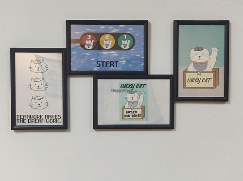 interior decor at Lucky Cat Cafe in Northeast Singapore