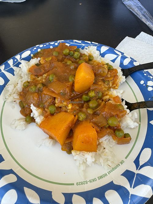 Aloo mutter (half portion)  at Curry Pizza in Bricknell